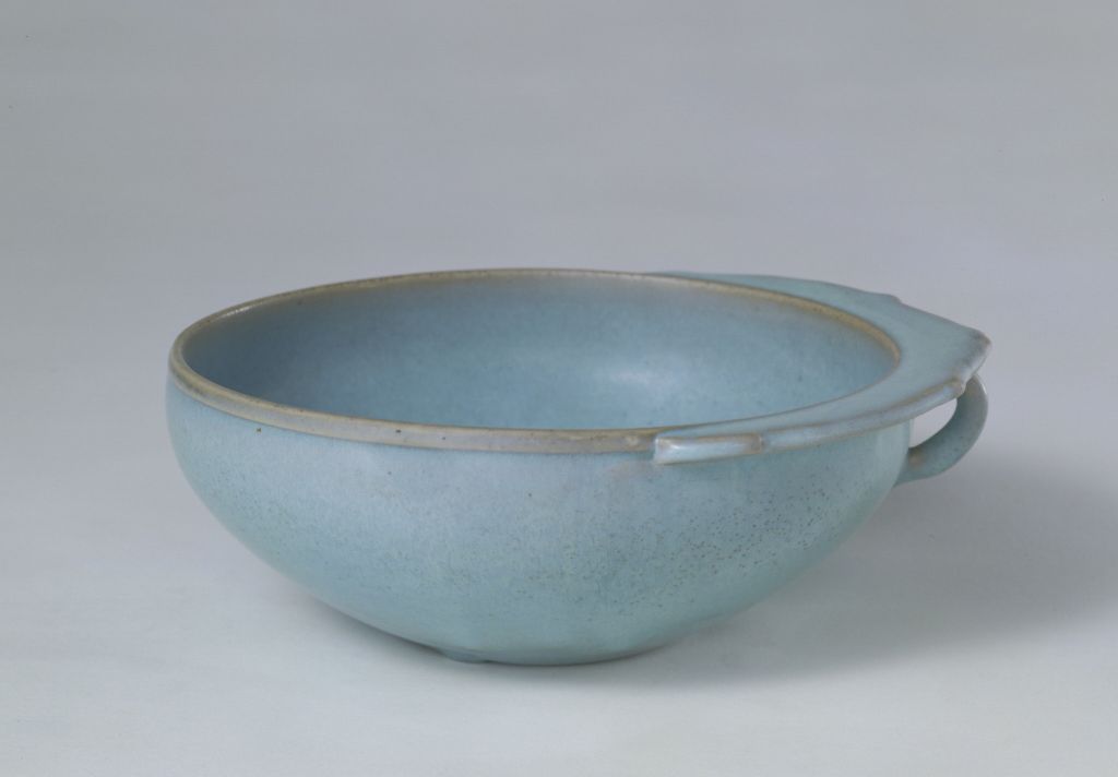 图片[1]-Jun Kiln Moon White Glaze Single Handle Wash-China Archive
